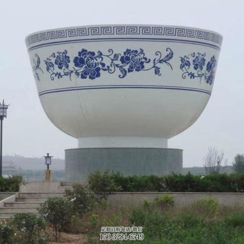 饭碗雕塑主题 景观雕塑造型点击 户外碗雕塑摆放精选